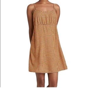 NWT Wild Fable Brown Plaid Dress